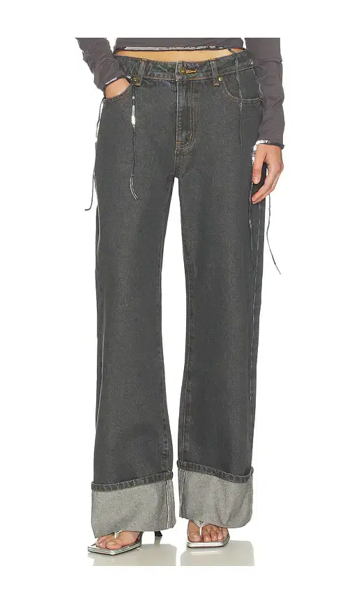 LIONESS Top Model Cuffed Jeans