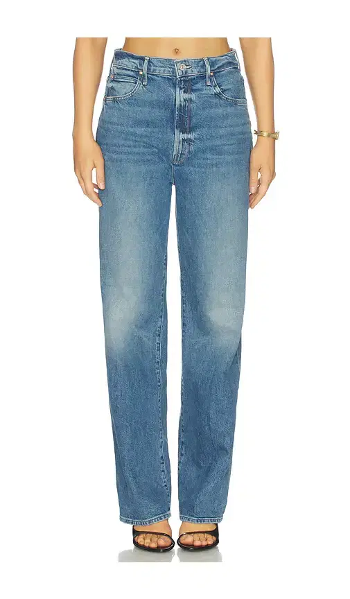 MOTHER High Waisted Tunnel Vision Sneak Jeans