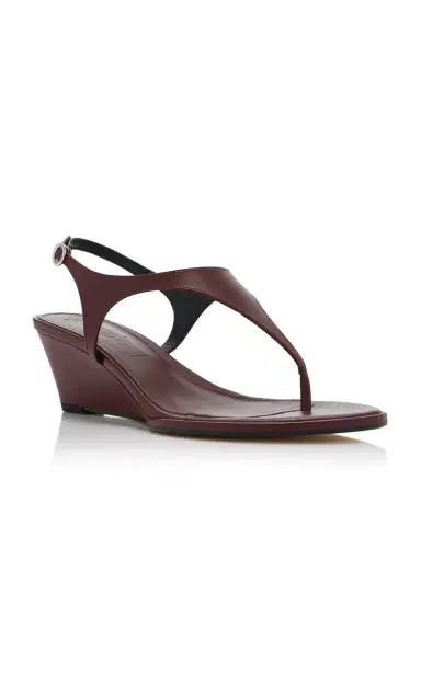 aeyde Roose Leather Wedge Sandals | Thumbnail 4 aeyde Roose Leather Wedge Sandals | Thumbnail 4