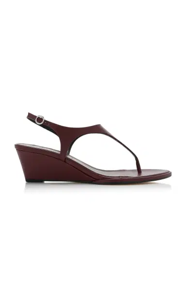 aeyde Roose Leather Wedge Sandals | Thumbnail 1 aeyde Roose Leather Wedge Sandals | Thumbnail 1