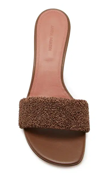 Amina Muaddi Andreea Raffia Sandals | Thumbnail 3 Amina Muaddi Andreea Raffia Sandals | Thumbnail 3
