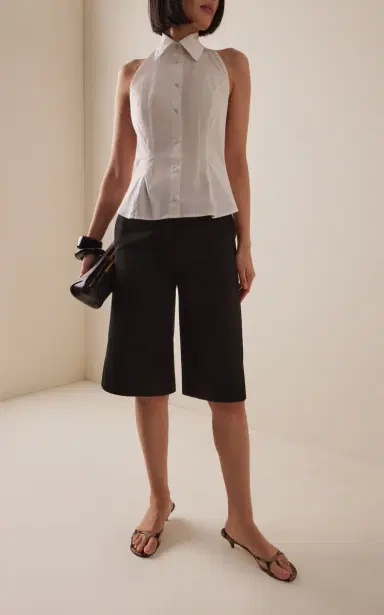 Favorite Daughter The Behind The Bow Cotton-Blend Top | Thumbnail 3