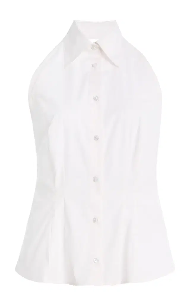 The Behind The Bow Cotton-Blend Top
