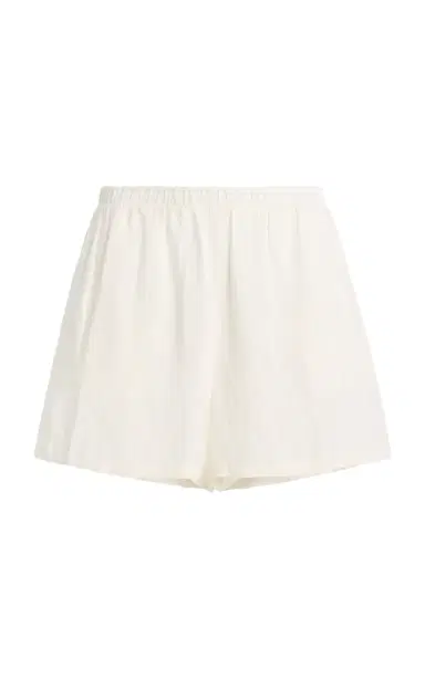 Favorite Daughter The Off Duty Linen Mini Shorts | Thumbnail 3