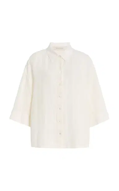 Favorite Daughter The Off Duty Linen Shirt | Thumbnail 5