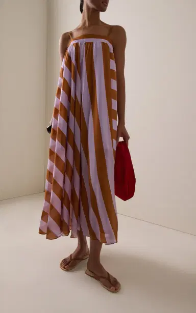 Zimmermann Indra Striped Silk Maxi Dress | Thumbnail 2 Zimmermann Indra Striped Silk Maxi Dress | Thumbnail 2