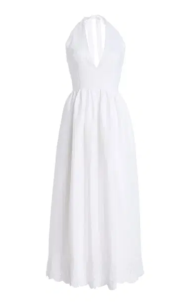 Staud Grazia Linen Midi Halter Dress | Thumbnail 7