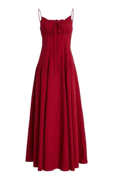 Staud Margi Cotton Midi Dress | Thumbnail 1 Staud Margi Cotton Midi Dress | Thumbnail 1