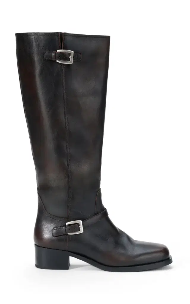 STAUD Brooklyn Flat Leather Boots
