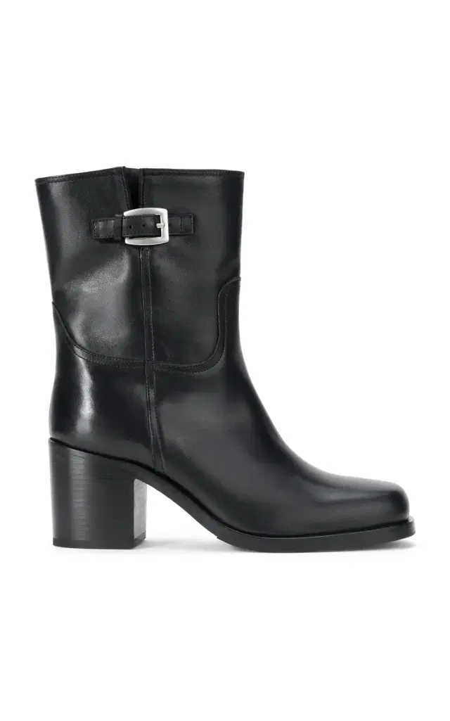 STAUD Brooklyn Leather Ankle Boots