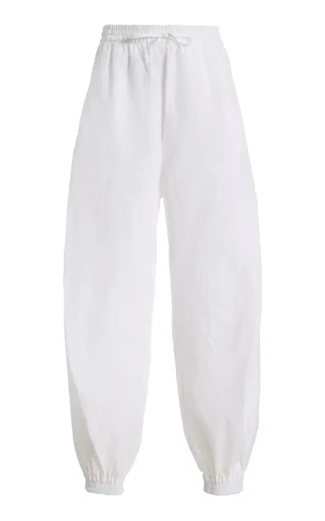 Volume Crushed Cotton-Blend Trousers