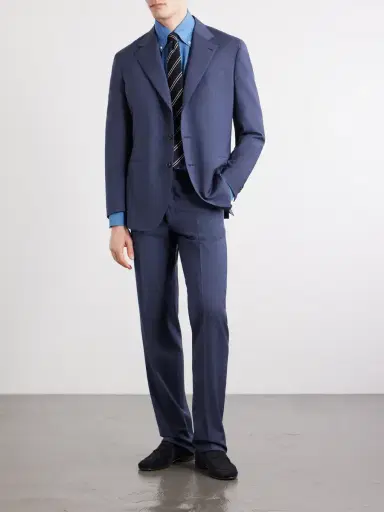 J. Mueser Waverly Straight-Leg Wool Twill Suit Trousers - Men | Thumbnail 2 J. Mueser Waverly Straight-Leg Wool Twill Suit Trousers - Men | Thumbnail 2