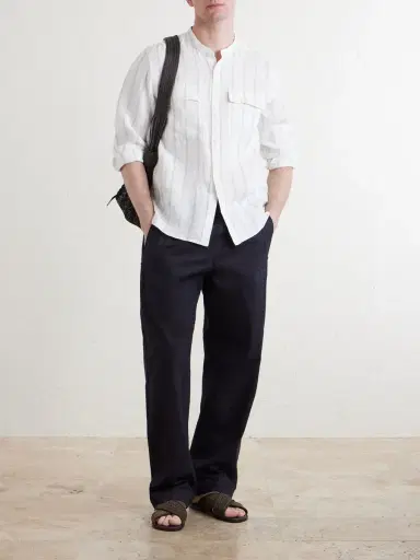MR P. Striped Linen Shirt - Men | Thumbnail 2