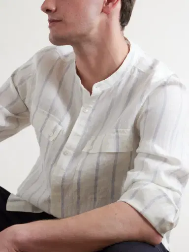 MR P. Striped Linen Shirt - Men | Thumbnail 6