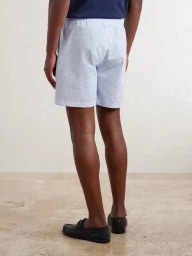 Portuguese Flannel Atlantico Straight-Leg Cotton-Seersucker Shorts - Men | Thumbnail 4 Portuguese Flannel Atlantico Straight-Leg Cotton-Seersucker Shorts - Men | Thumbnail 4