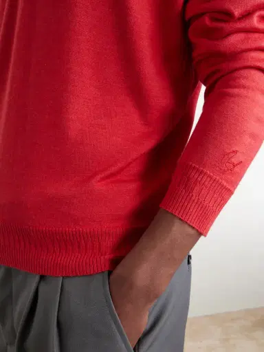 John Smedley Bill Nighy Cashmere and Silk-Blend Polo T-Shirt - Men | Thumbnail 5 John Smedley Bill Nighy Cashmere and Silk-Blend Polo T-Shirt - Men | Thumbnail 5