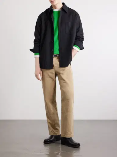 MR P. Straight-Leg Cotton and Linen-Blend Trousers - Men | Thumbnail 2