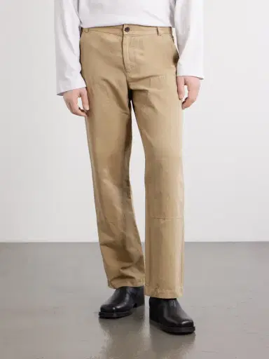 MR P. Straight-Leg Cotton and Linen-Blend Trousers - Men | Thumbnail 3