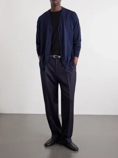 John Smedley Bill Nighy Merino Wool Cardigan - Men | Thumbnail 2 John Smedley Bill Nighy Merino Wool Cardigan - Men | Thumbnail 2