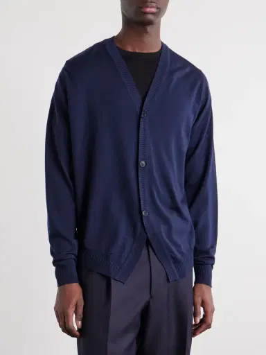 John Smedley Bill Nighy Merino Wool Cardigan - Men | Thumbnail 3 John Smedley Bill Nighy Merino Wool Cardigan - Men | Thumbnail 3