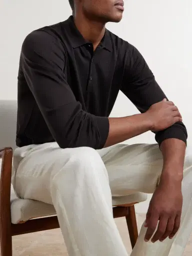 John Smedley Belper Slim-Fit Merino Wool Polo Shirt - Men | Thumbnail 5