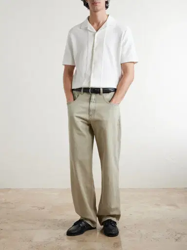 MR P. Camp-Collar Linen and Organic Cotton-Blend Shirt - Men | Thumbnail 2