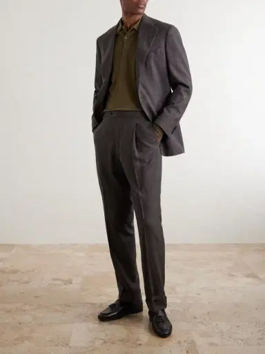 John Smedley Bill Nighy Merino Wool Polo T-Shirt - Men | Thumbnail 2 John Smedley Bill Nighy Merino Wool Polo T-Shirt - Men | Thumbnail 2