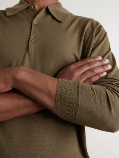 John Smedley Bill Nighy Merino Wool Polo T-Shirt - Men | Thumbnail 5 John Smedley Bill Nighy Merino Wool Polo T-Shirt - Men | Thumbnail 5