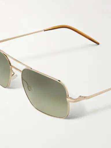 Oliver Peoples Victory II Aviator-Style Gold-Tone Sunglasses - Men | Thumbnail 3