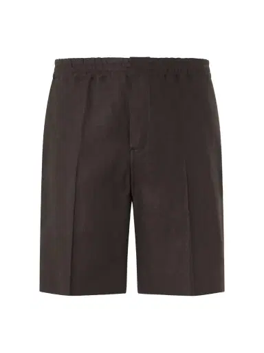 Zegna Oasi Straight-Leg Linen Shorts - Men | Thumbnail 1