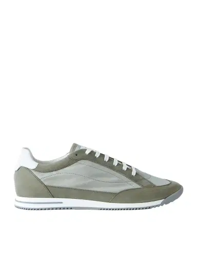 Brunello Cucinelli Suede-Trimmed Canvas Sneakers - Men | Thumbnail 1 Brunello Cucinelli Suede-Trimmed Canvas Sneakers - Men | Thumbnail 1