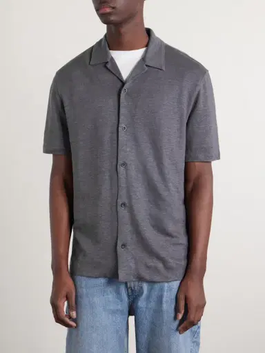 MR P. Camp-Collar Linen Shirt - Men | Thumbnail 3 MR P. Camp-Collar Linen Shirt - Men | Thumbnail 3