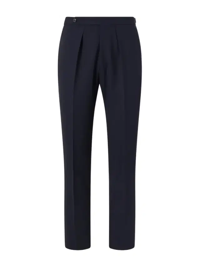 Straight-Leg Pleated Virgin Wool Suit Trousers - Men
