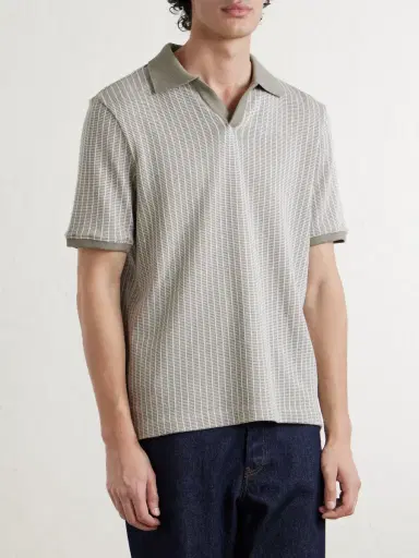 MR P. Striped Organic Cotton Polo Shirt - Men | Thumbnail 3 MR P. Striped Organic Cotton Polo Shirt - Men | Thumbnail 3