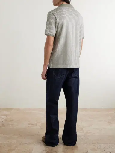 MR P. Striped Organic Cotton Polo Shirt - Men | Thumbnail 4 MR P. Striped Organic Cotton Polo Shirt - Men | Thumbnail 4