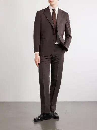 J. Mueser Waverly Straight-Leg Cotton and Linen-Blend Twill Suit Trousers - Men | Thumbnail 2 J. Mueser Waverly Straight-Leg Cotton and Linen-Blend Twill Suit Trousers - Men | Thumbnail 2