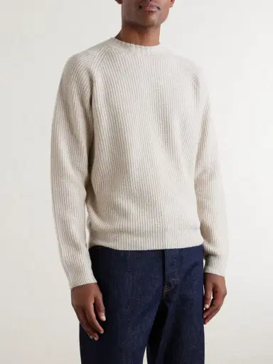 John Smedley Bill Nighy Cashmere and Wool-Blend Sweater - Men | Thumbnail 3 John Smedley Bill Nighy Cashmere and Wool-Blend Sweater - Men | Thumbnail 3