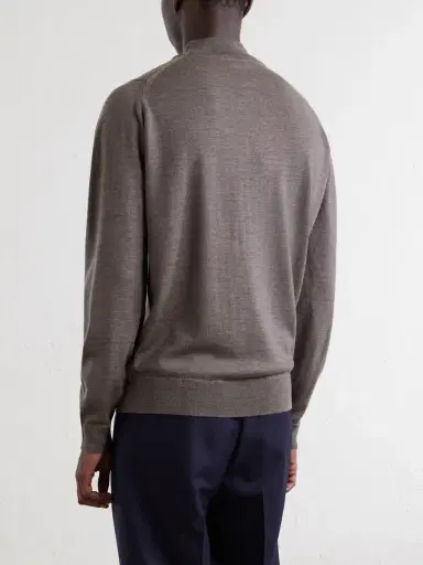 John Smedley Maclean Merino Wool Zip-Up Sweater - Men | Thumbnail 4 John Smedley Maclean Merino Wool Zip-Up Sweater - Men | Thumbnail 4