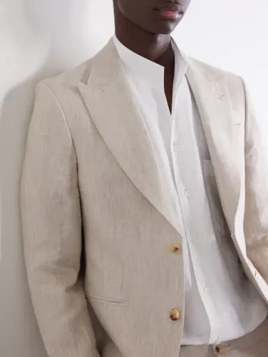 MR P. Slim-Fit Linen Tuxedo Jacket - Men | Thumbnail 5 MR P. Slim-Fit Linen Tuxedo Jacket - Men | Thumbnail 5