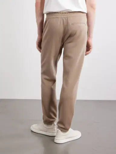 Zegna Straight-Leg Honeycomb-Knit Cotton, Wool and Silk-Blend Sweatpants - Men | Thumbnail 4