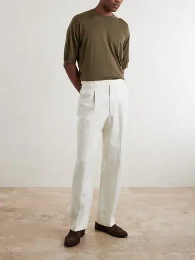 John Smedley Bill Nighy Merino Wool T-Shirt - Men | Thumbnail 2