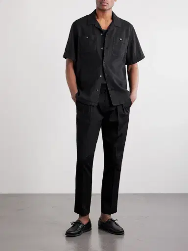 MR P. Convertible-Collar Garment-Dyed Linen Shirt - Men | Thumbnail 2