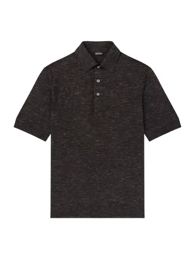 Zegna Silk, Cashmere and Linen-Blend Polo Shirt - Men