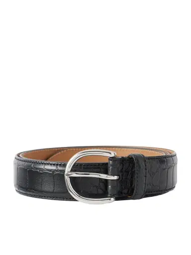 MORJAS 3cm Croc-Embossed Leather Belt - Men | Thumbnail 1 MORJAS 3cm Croc-Embossed Leather Belt - Men | Thumbnail 1