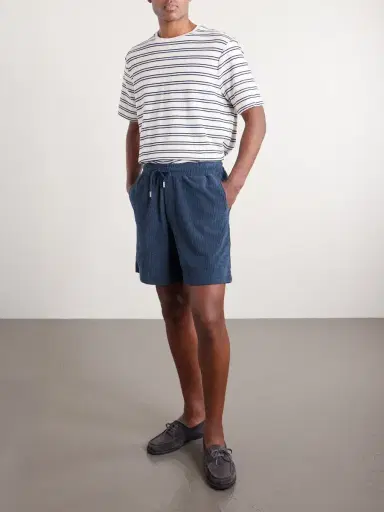 MR P. Straight-Leg Waffle-Knit Cotton-Terry Shorts - Men | Thumbnail 2 MR P. Straight-Leg Waffle-Knit Cotton-Terry Shorts - Men | Thumbnail 2