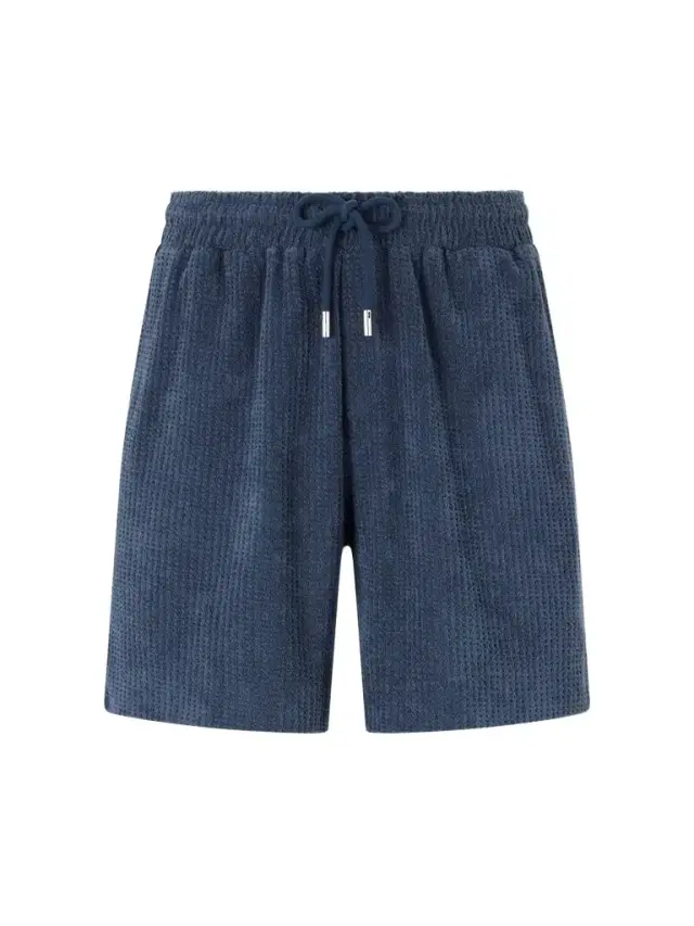 MR P. Straight-Leg Waffle-Knit Cotton-Terry Shorts - Men