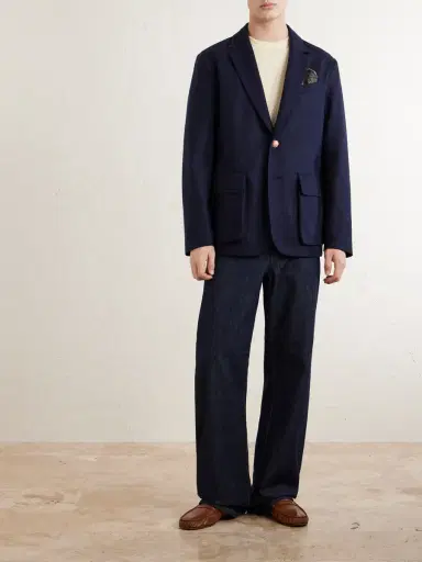 Private White V.C. The Demob Merino Wool Blazer - Men | Thumbnail 2 Private White V.C. The Demob Merino Wool Blazer - Men | Thumbnail 2