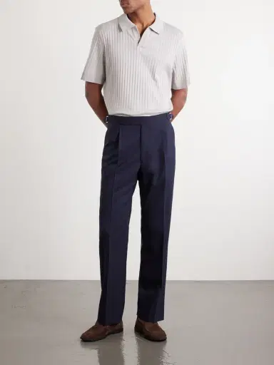 MR P. Knitted Cotton Polo Shirt - Men | Thumbnail 2