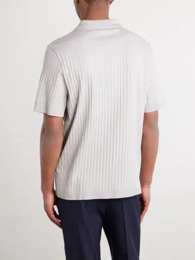MR P. Knitted Cotton Polo Shirt - Men | Thumbnail 4