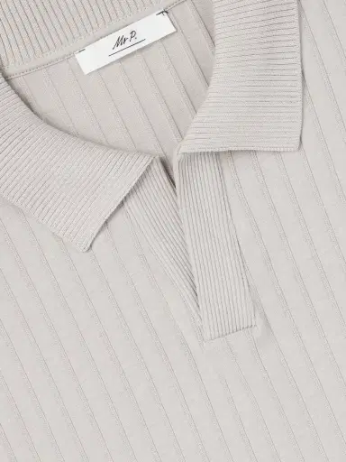 MR P. Knitted Cotton Polo Shirt - Men | Thumbnail 6